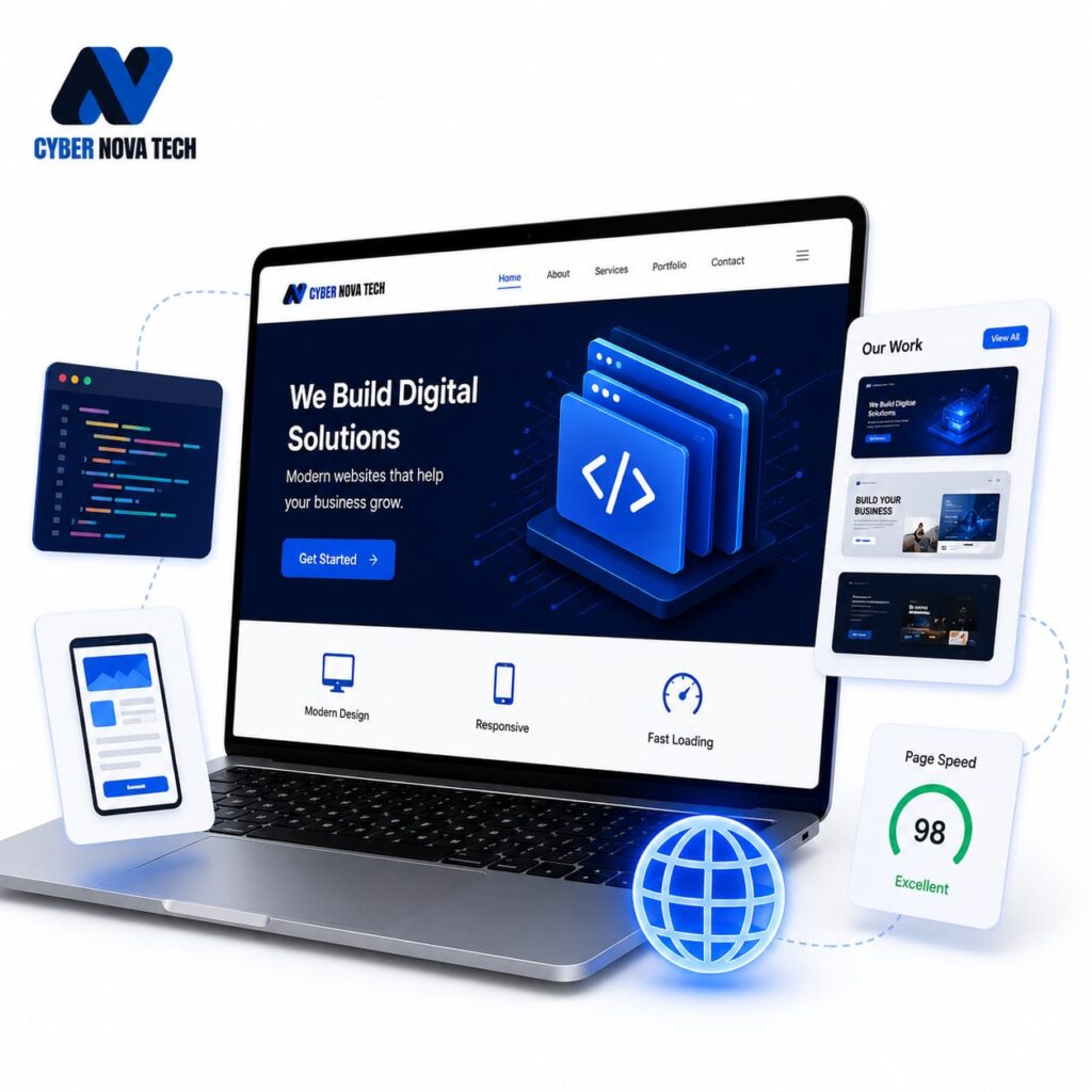 Web development services for a professional business website